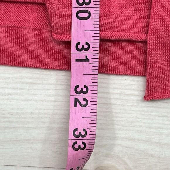 In Cashmere Open Front Cardigan Womens Large Pink Silk Cashmere Blend Sweater - Picture 10 of 10